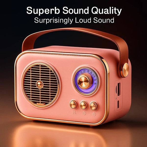 Vintage Bluetooth Wireless Speaker – Retro Style, Modern Sound