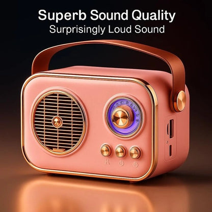 Vintage Bluetooth Wireless Speaker – Retro Style, Modern Sound
