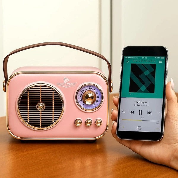 Vintage Bluetooth Wireless Speaker – Retro Style, Modern Sound