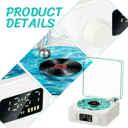 Retro Style Wireless Waves Vinyl Bluetooth Speaker
