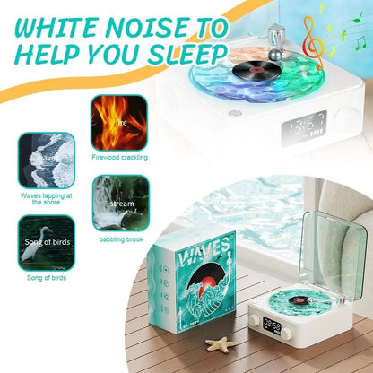 Retro Style Wireless Waves Vinyl Bluetooth Speaker
