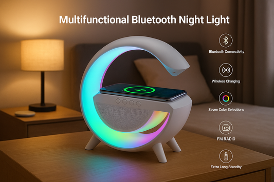 G-Type Table Lamp with Bluetooth Smart Speaker with features